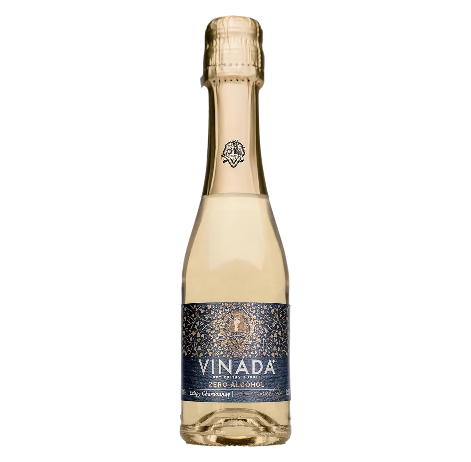 VINADA - Crispy Chardonnay, Sparkling Gold, Rosé Mini Variety Pack: A Refreshing and Alcohol-Free Delight
